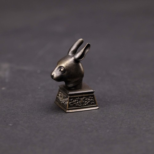 Rabbit head statue