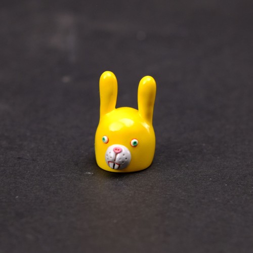 Yellow rabbit head